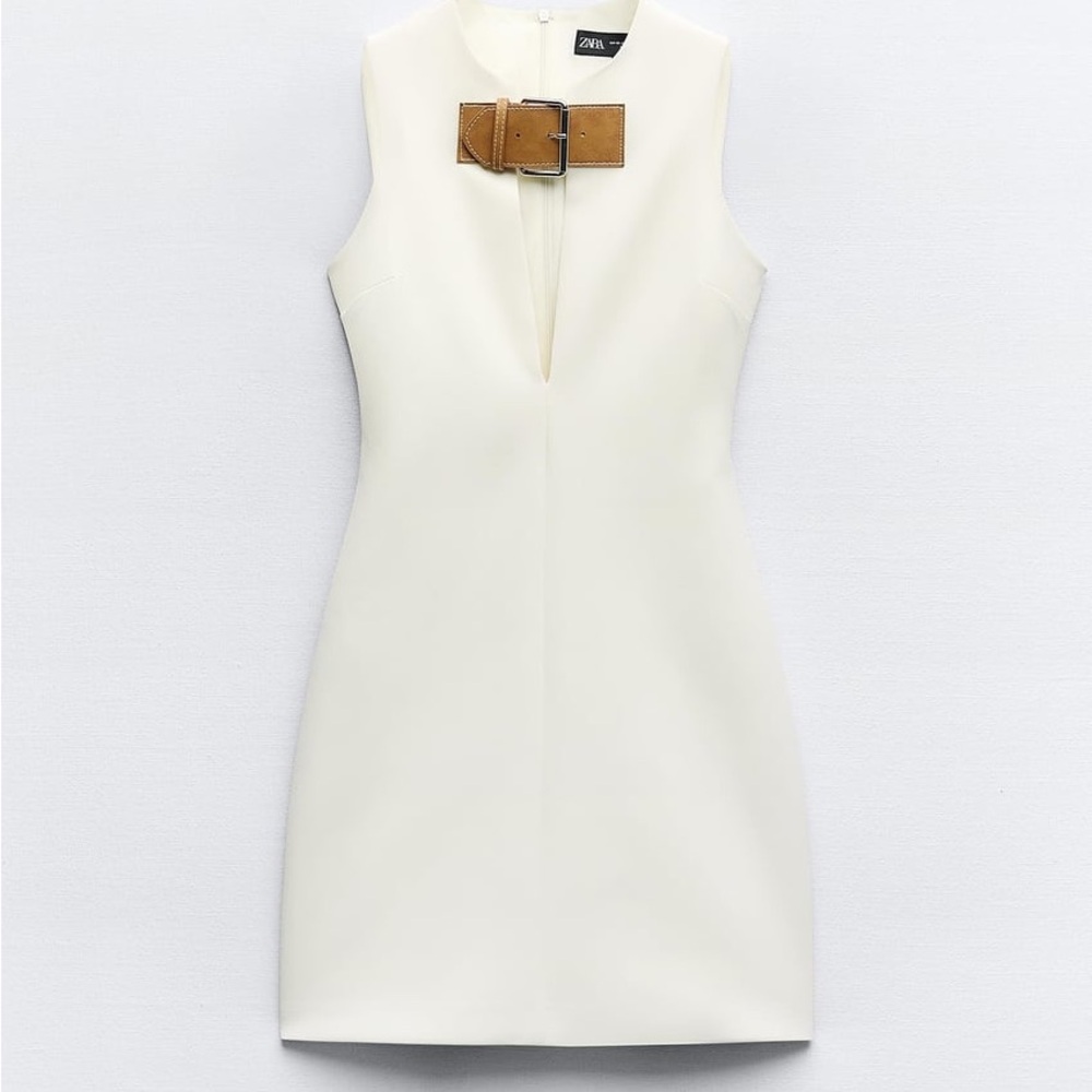 Zara fitted buckle dress